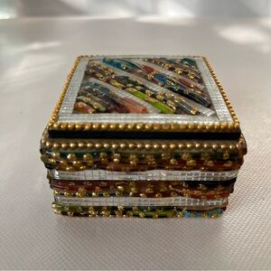 Two’s Company Beaded Trinket Box